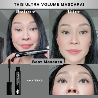 Amaterasu beauty - Ultra Volume mascara - before vs after
