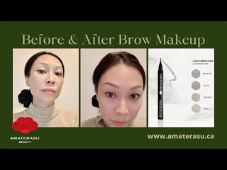 Before and after brow makeup anti aging Amaterasu Beauty