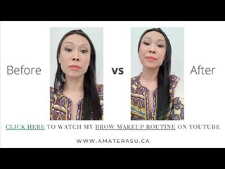 Before and after brow makeup must have tutorial Amaterasu Beauty